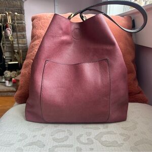 Joy Susan Rose Vegan Leather Bucket Tote Shoulder Bag